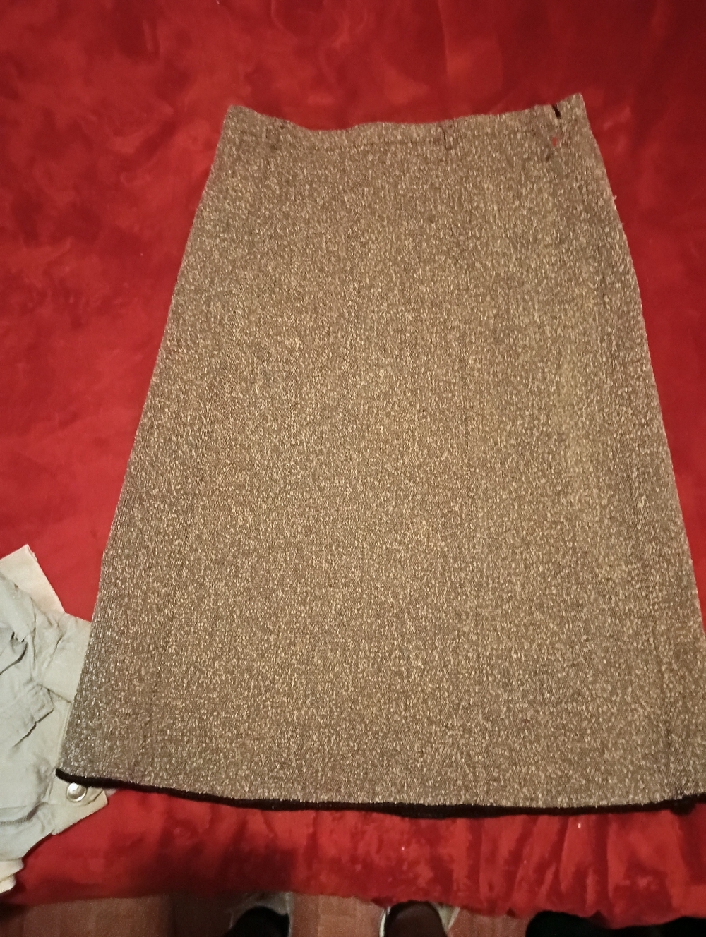 Sag Harbor Petite Tweed Plaid Skirt - Size 14P - Preppy/Work